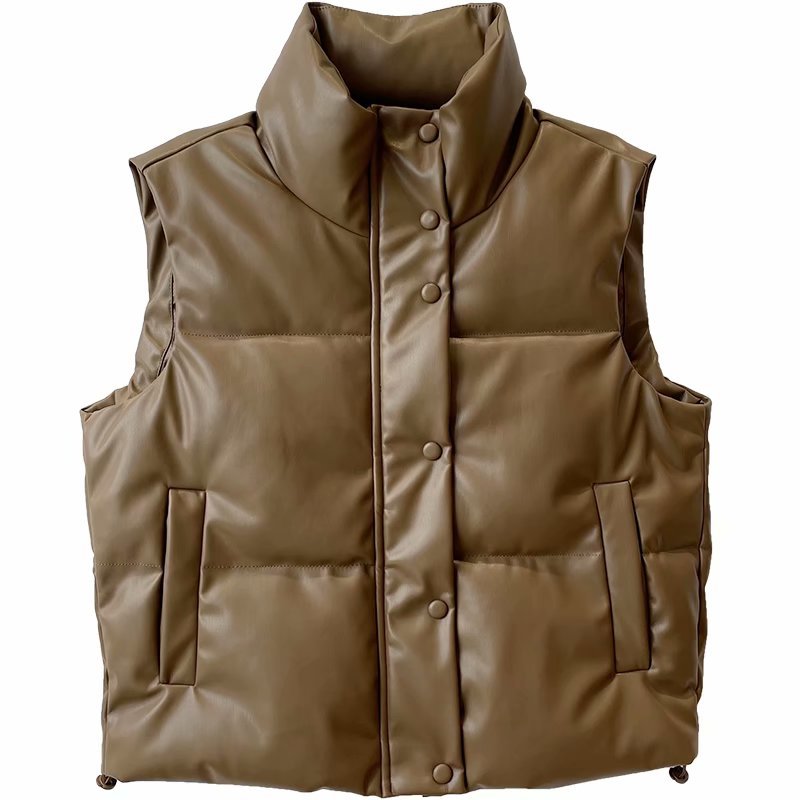 Real Leather Vest Women Winter - Wool Coat Peacoat review and price
