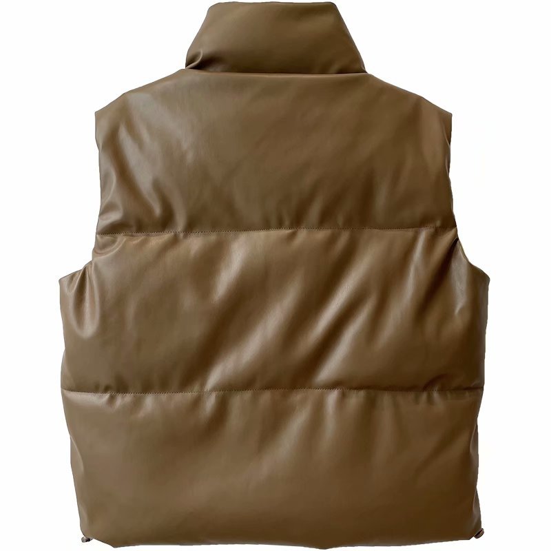 Real Leather Vest Women Winter - Wool Coat Peacoat review and price