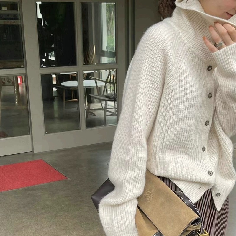 Turtleneck Cardigan Ladies 100 - Wool Coat Peacoat review and price